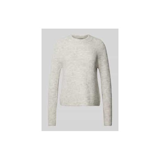 Sweter z dzianiny o kroju regular fit z prążkowanej dzianiny model ‘ELLEN’ ze sklepu Peek&Cloppenburg  w kategorii Swetry damskie - zdjęcie 177850830