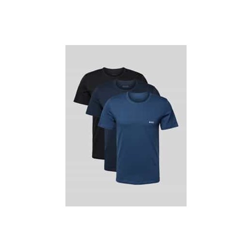 T-shirt z nadrukiem z logo w zestawie 3 szt. ze sklepu Peek&Cloppenburg  w kategorii Podkoszulki męskie - zdjęcie 177850930
