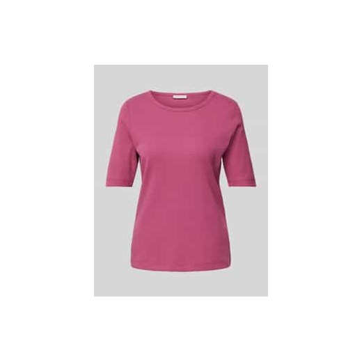 T-shirt o kroju regular fit z rękawem o dł. 1/2 i okrągłym dekoltem ze sklepu Peek&Cloppenburg  w kategorii Bluzki damskie - zdjęcie 177851044