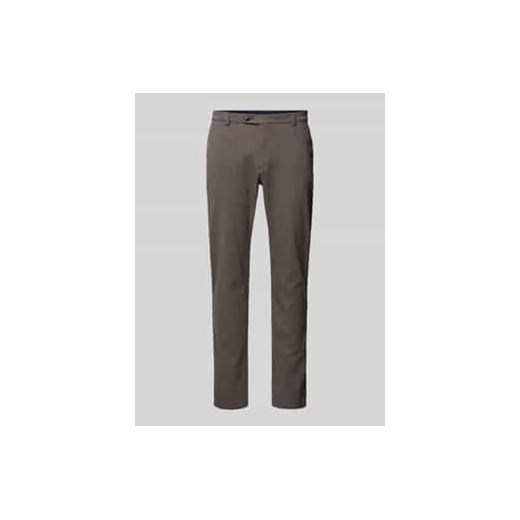 Spodnie materiałowe o kroju modern fit z wpuszczanymi kieszeniami w stylu francuskim ze sklepu Peek&Cloppenburg  w kategorii Spodnie męskie - zdjęcie 177851233