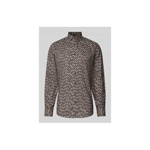 Koszula biznesowa o kroju regular fit z kołnierzykiem typu kent ze sklepu Peek&Cloppenburg  w kategorii Koszule męskie - zdjęcie 177851373