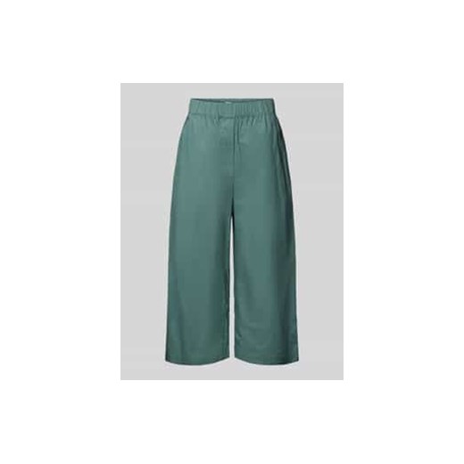 Spodnie o skróconym kroju z elastycznym pasem ze sklepu Peek&Cloppenburg  w kategorii Spodnie damskie - zdjęcie 177851472