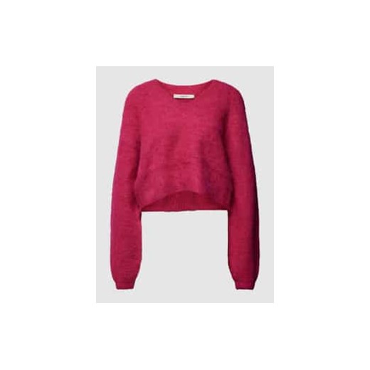 Sweter z dzianiny z dekoltem w serek model ‘Safi’ ze sklepu Peek&Cloppenburg  w kategorii Swetry damskie - zdjęcie 177851511