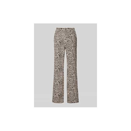 Spodnie o kroju regular fit z elastycznym pasem model ‘Chiara’ ze sklepu Peek&Cloppenburg  w kategorii Spodnie damskie - zdjęcie 177851662