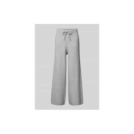 Spodnie z szerokimi nogawkami z dzianiny ze ściegiem warkoczowym ze sklepu Peek&Cloppenburg  w kategorii Spodnie damskie - zdjęcie 177851742