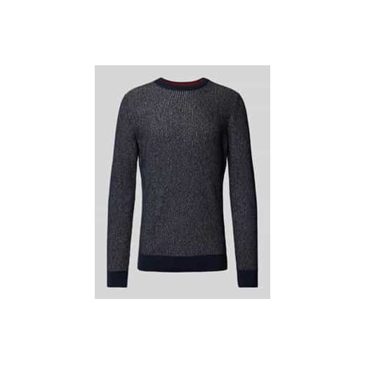 Sweter z dzianiny o kroju regular fit z oddychającej,miękkiej bawełny ze sklepu Peek&Cloppenburg  w kategorii Swetry męskie - zdjęcie 177851751