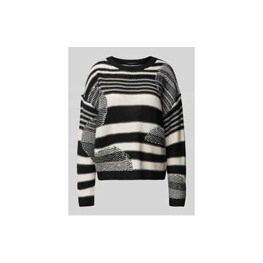 Sweter z dzianiny z okrągłym dekoltem ze sklepu Peek&Cloppenburg  w kategorii Swetry damskie - zdjęcie 177851860