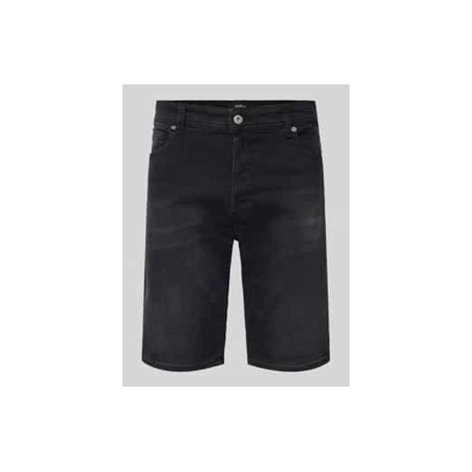 Szorty jeansowe o kroju regular fit z 5 kieszeniami model ‘RBJ.901’ ze sklepu Peek&Cloppenburg  w kategorii Spodenki męskie - zdjęcie 177851970