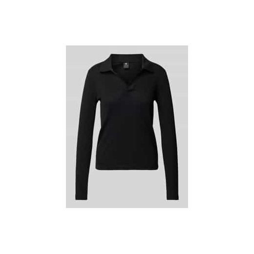 Bluzka o kroju slim fit z długim rękawem i dekoltem w serek ze sklepu Peek&Cloppenburg  w kategorii Bluzki damskie - zdjęcie 177851990
