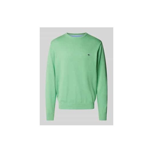 Sweter z dzianiny z okrągłym dekoltem ze sklepu Peek&Cloppenburg  w kategorii Swetry męskie - zdjęcie 177852090
