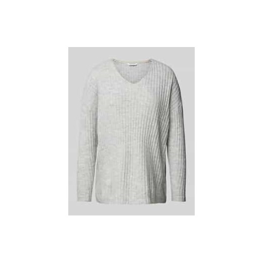 Sweter z dzianiny z dekoltem w serek ze sklepu Peek&Cloppenburg  w kategorii Swetry damskie - zdjęcie 177852091