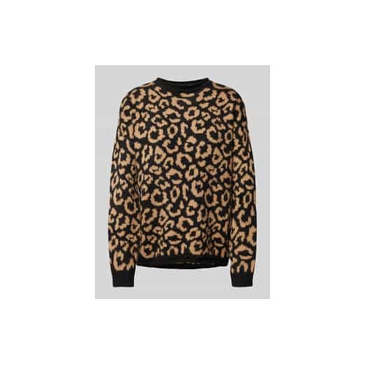 Sweter z dzianiny z prążkowanymi wykończeniami model ‘JADE’ ze sklepu Peek&Cloppenburg  w kategorii Swetry damskie - zdjęcie 177852193
