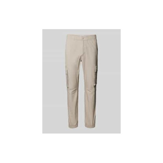 Spodnie cargo z elastycznym pasem ze sklepu Peek&Cloppenburg  w kategorii Spodnie męskie - zdjęcie 177852430