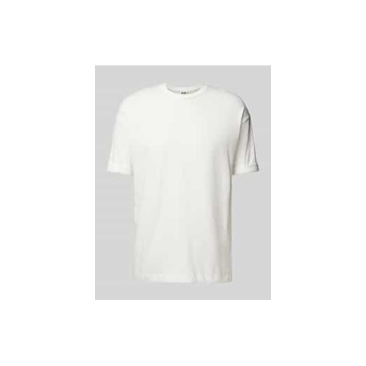 T-shirt z prążkowanym,okrągłym dekoltem model ‘THILO’ ze sklepu Peek&Cloppenburg  w kategorii T-shirty męskie - zdjęcie 177852570
