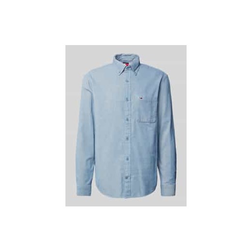 Koszula sztruksowa o kroju regular fit z kołnierzykiem typu button down ze sklepu Peek&Cloppenburg  w kategorii Koszule męskie - zdjęcie 177852604