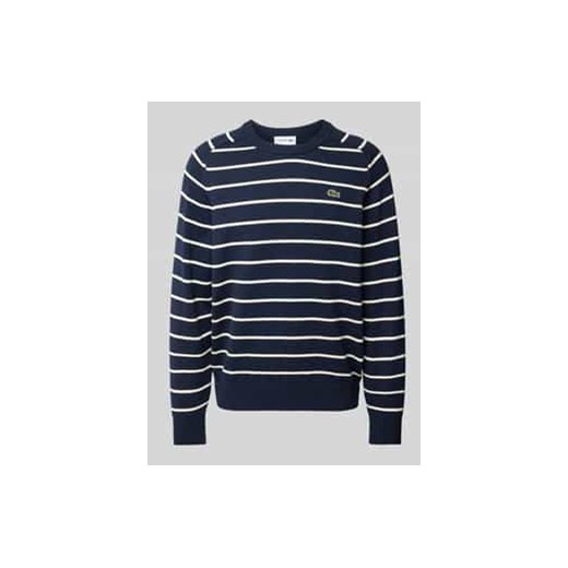 Sweter z dzianiny z naszywką z logo ze sklepu Peek&Cloppenburg  w kategorii Swetry męskie - zdjęcie 177852663