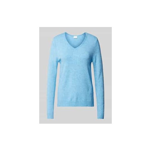 Sweter z dzianiny z dekoltem w serek model ‘RIL’ ze sklepu Peek&Cloppenburg  w kategorii Swetry damskie - zdjęcie 177852704