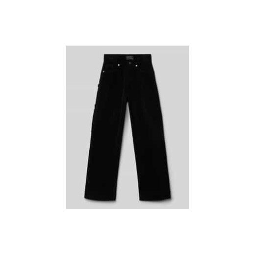 Spodnie sztruksowe o kroju Regular Fit z 5 kieszeniami ze sklepu Peek&Cloppenburg  w kategorii Spodnie chłopięce - zdjęcie 177852832