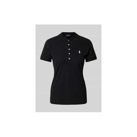 Koszulka polo o kroju slim fit z wyhaftowanym logo model ‘JULIE’ ze sklepu Peek&Cloppenburg  w kategorii Bluzki damskie - zdjęcie 177852864