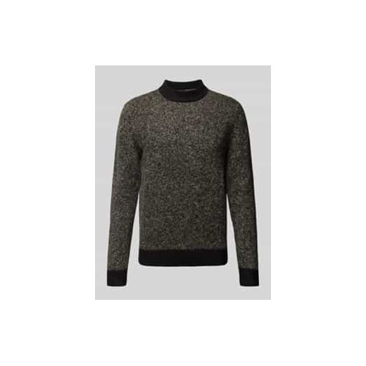 Sweter z dzianiny z detalem z logo model ‘COSPACE’ ze sklepu Peek&Cloppenburg  w kategorii Swetry męskie - zdjęcie 177852933