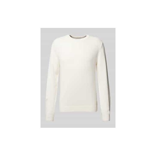 Sweter z dzianiny z okrągłym dekoltem ze sklepu Peek&Cloppenburg  w kategorii Swetry męskie - zdjęcie 177853003