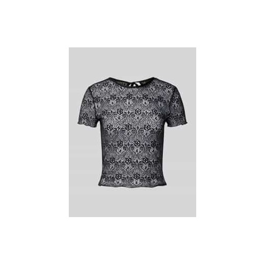 Top o kroju slim fit z delikatnym wzorem model ‘SOME’ ze sklepu Peek&Cloppenburg  w kategorii Bluzki damskie - zdjęcie 177853523