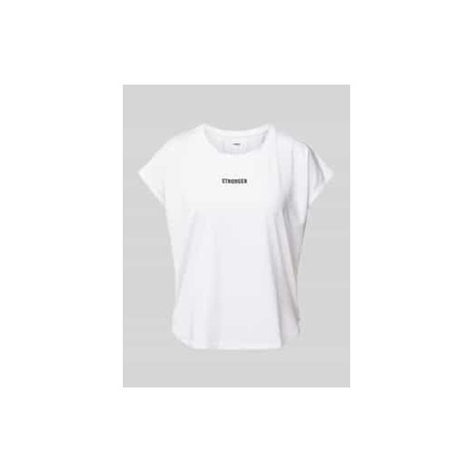 T-shirt z nadrukiem z logo ze sklepu Peek&Cloppenburg  w kategorii Bluzki damskie - zdjęcie 177853524