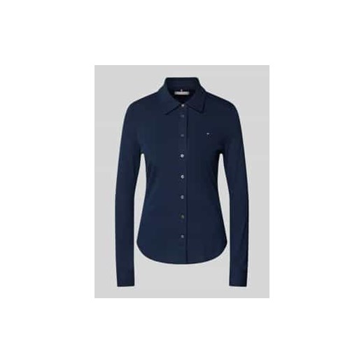 Bluzka koszulowa o kroju slim fit z długim rękawem model ‘1985’ ze sklepu Peek&Cloppenburg  w kategorii Koszule damskie - zdjęcie 177853531