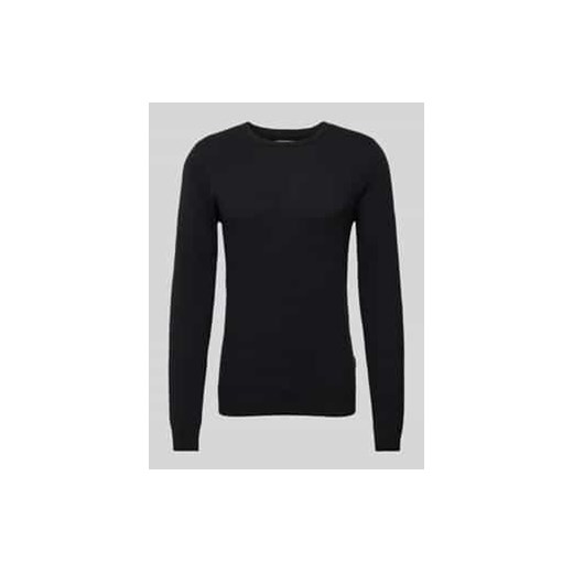Sweter z dzianiny z fakturowanym wzorem ze sklepu Peek&Cloppenburg  w kategorii Swetry męskie - zdjęcie 177853863