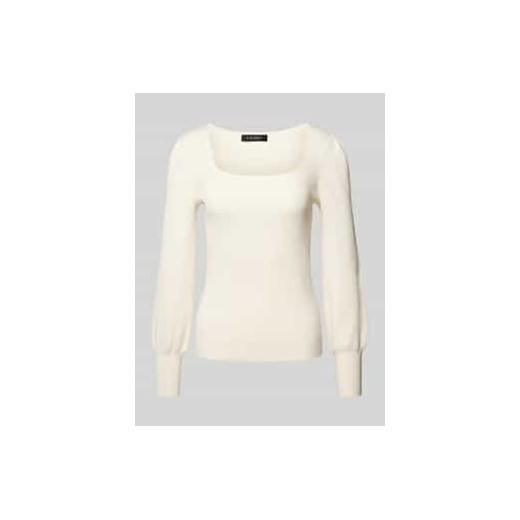 Sweter z dzianiny z prostokątnym dekoltem model ‘DIEKA’ ze sklepu Peek&Cloppenburg  w kategorii Swetry damskie - zdjęcie 177853973