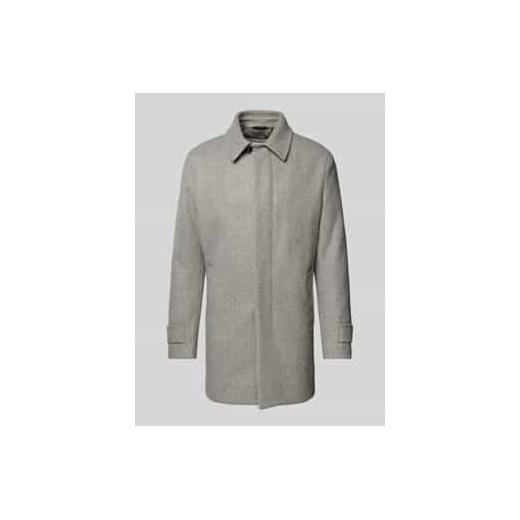 Płaszcz o kroju regular fit z imitacji wełny z krytą listwą guzikową ze sklepu Peek&Cloppenburg  w kategorii Płaszcze męskie - zdjęcie 177854181