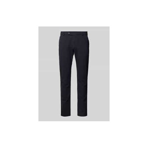 Spodnie materiałowe o kroju modern fit z wpuszczanymi kieszeniami w stylu francuskim ze sklepu Peek&Cloppenburg  w kategorii Spodnie męskie - zdjęcie 177854350