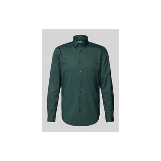 Koszula biznesowa o kroju slim fit z kołnierzykiem typu kent ze sklepu Peek&Cloppenburg  w kategorii Koszule męskie - zdjęcie 177854813