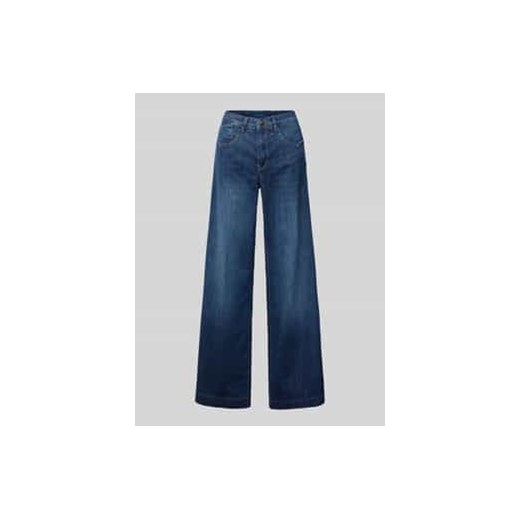 Jeansy z szerokimi nogawkami i 5 kieszeniami ze sklepu Peek&Cloppenburg  w kategorii Jeansy damskie - zdjęcie 177854871