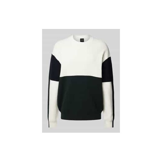Sweter z dzianiny o kroju oversized z prążkowaną stójką ze sklepu Peek&Cloppenburg  w kategorii Swetry męskie - zdjęcie 177854983