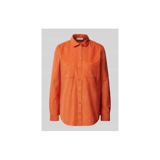 Bluza sztruksowa o kroju regular fit z czystej bawełny ze sklepu Peek&Cloppenburg  w kategorii Koszule damskie - zdjęcie 177855162
