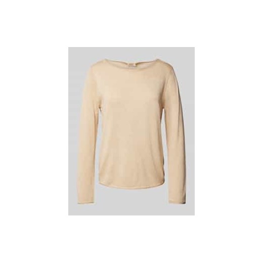 Sweter z cienkiej dzianiny o kroju regular fit ze zrolowanymi brzegami ze sklepu Peek&Cloppenburg  w kategorii Swetry damskie - zdjęcie 177855264