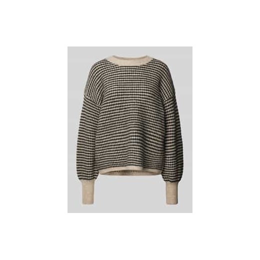 Sweter z dzianiny z prążkowanymi wykończeniami model ‘ellery’ ze sklepu Peek&Cloppenburg  w kategorii Swetry damskie - zdjęcie 177855291