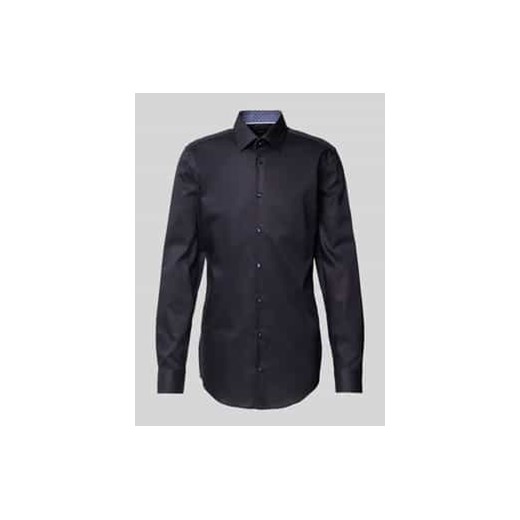 Koszula biznesowa o kroju slim fit z czystej bawełny ze sklepu Peek&Cloppenburg  w kategorii Koszule męskie - zdjęcie 177855364