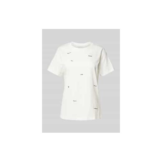 T-shirt z wyhaftowanymi detalami model ‘CAMINO’ ze sklepu Peek&Cloppenburg  w kategorii Bluzki damskie - zdjęcie 177855534