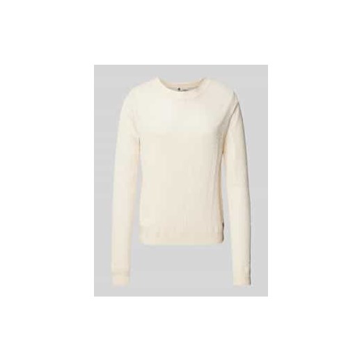 Sweter z dzianiny o luźnym kroju z mieszanki wiskozy model ‘Pointelle’ ze sklepu Peek&Cloppenburg  w kategorii Swetry damskie - zdjęcie 177855700