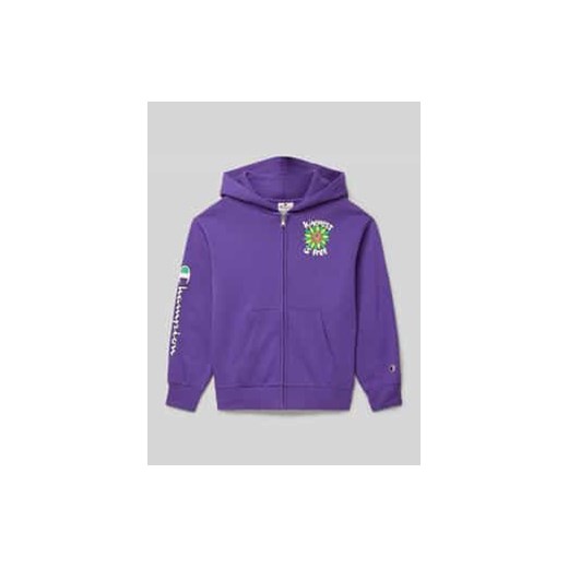 Bluza rozpinana z nadrukiem z logo ze sklepu Peek&Cloppenburg  w kategorii Bluzy chłopięce - zdjęcie 177855820