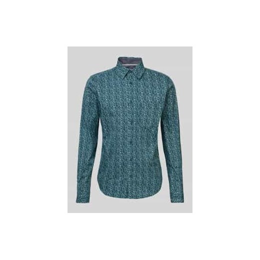 Koszula casualowa o kroju slim fit z elastycznej mieszanki bawełny ze wzorem na całej powierzchni ze sklepu Peek&Cloppenburg  w kategorii Koszule męskie - zdjęcie 177855864