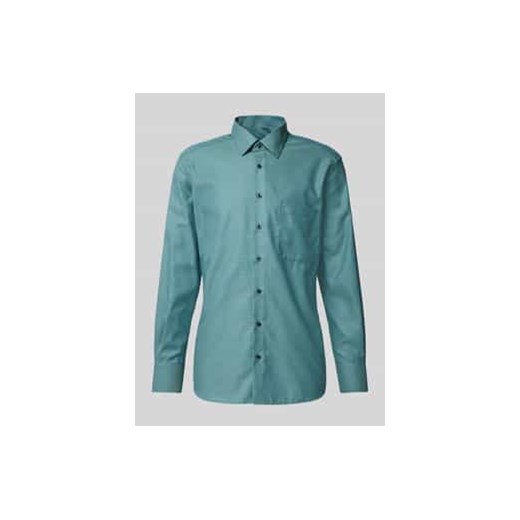 Koszula biznesowa o kroju regular fit z kołnierzykiem typu kent ze sklepu Peek&Cloppenburg  w kategorii Koszule męskie - zdjęcie 177855931