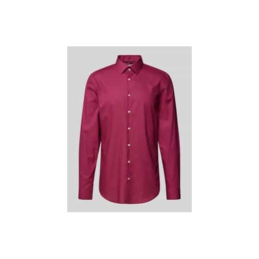 Koszula biznesowa o kroju slim fit z listwą guzikową ze sklepu Peek&Cloppenburg  w kategorii Koszule męskie - zdjęcie 177856024