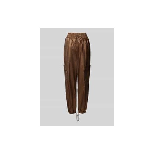 Spodnie cargo o kroju baggy fit z elastycznym pasem ze sklepu Peek&Cloppenburg  w kategorii Spodnie damskie - zdjęcie 177856182