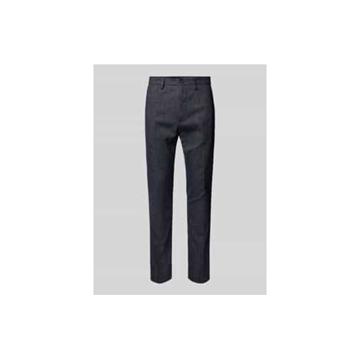 Spodnie o kroju regular fit w kant model ‘BLEECKER’ ze sklepu Peek&Cloppenburg  w kategorii Spodnie męskie - zdjęcie 177856183