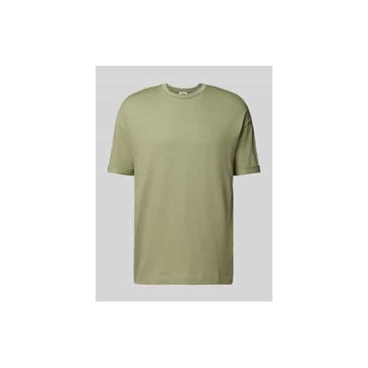 T-shirt z prążkowanym,okrągłym dekoltem model ‘THILO’ ze sklepu Peek&Cloppenburg  w kategorii T-shirty męskie - zdjęcie 177856241