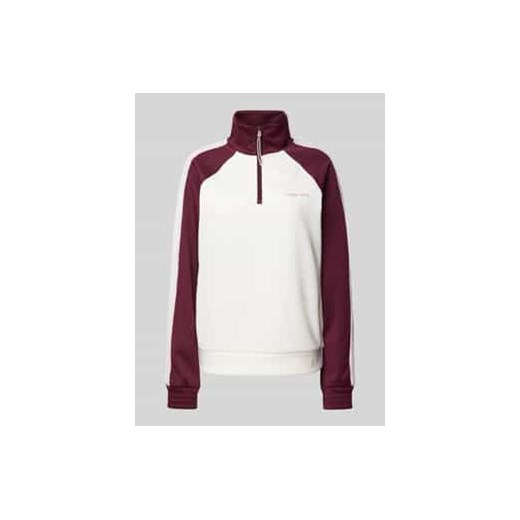 Bluza z zapinanym kołnierzem model ‘SIMA’ ze sklepu Peek&Cloppenburg  w kategorii Bluzy damskie - zdjęcie 177856360
