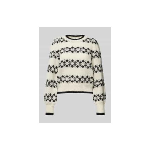 Sweter z dzianiny o kroju regular fit z bawełny model ‘RADINE’ ze sklepu Peek&Cloppenburg  w kategorii Swetry damskie - zdjęcie 177856453